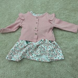 Rabbit + Bear Organic Baby Dress & Sweater | 6-8M